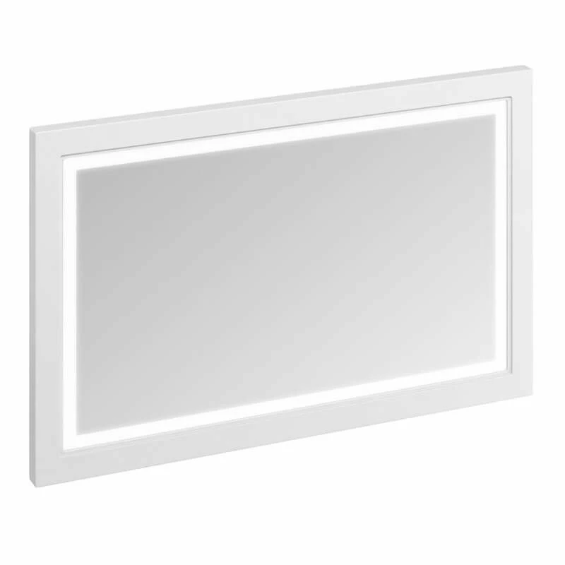 Burlington 1200 X 750mm Bathroom Framed Mirror With LED Illumination - Matt White - M12MW 1 Burlington 1200 X 750mm Bathroom Framed Mirror With LED Illumination - Matt White - M12MW