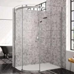 Merlyn 10 Series 1 Door Offset Quadrant Shower Enclosure Left Hand With Tray 1200 X 800mm - MS103243CL