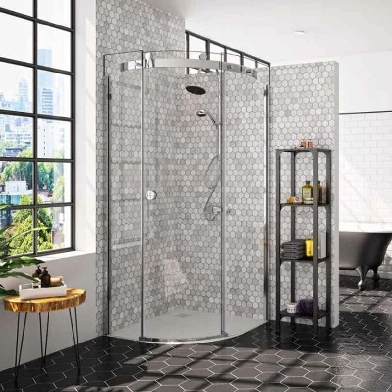 Merlyn 10 Series 1 Door Quadrant Shower Enclosure Left Hand With Tray 800mm - MS103211CL 1 Merlyn 10 Series 1 Door Quadrant Shower Enclosure Left Hand With Tray 800mm - MS103211CL
