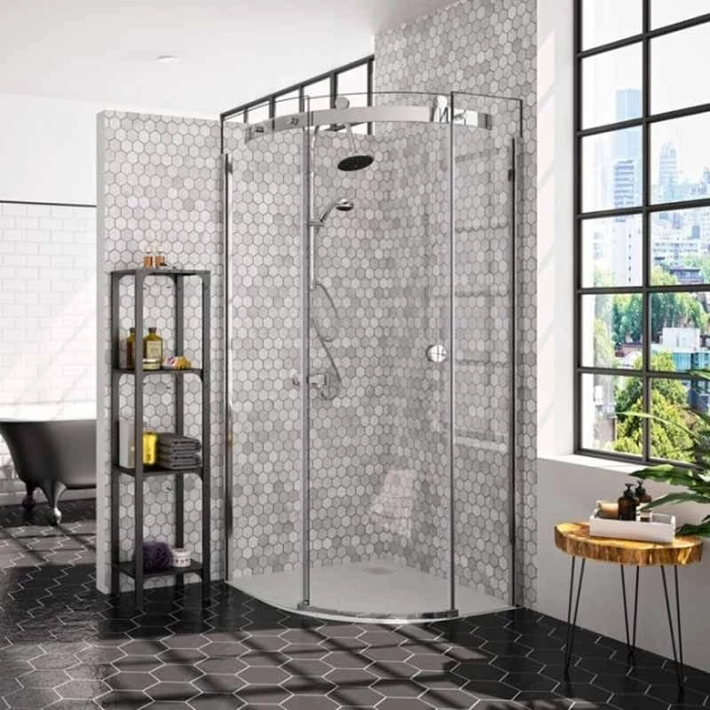 Merlyn 10 Series 1 Door Quadrant Shower Enclosure Right Hand With Tray 800mm - MS103211CR 1 Merlyn 10 Series 1 Door Quadrant Shower Enclosure Right Hand With Tray 800mm - MS103211CR