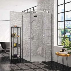 Merlyn 10 Series 1 Door Quadrant Shower Enclosure Right Hand With Tray 900mm - MS103221CR