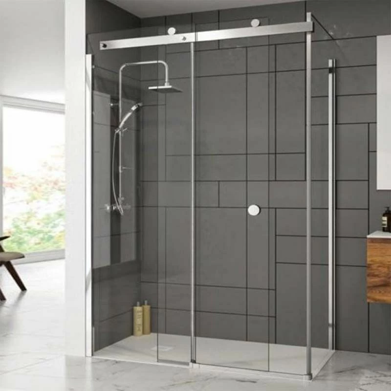 Merlyn 10 Series Sliding Shower Door Left Hand With Tray 1400mm - MS108291CL 2 Merlyn 10 Series Sliding Shower Door Left Hand With Tray 1400mm - MS108291CL - Image 2