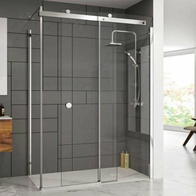 Merlyn 10 Series Sliding Shower Door Right Hand With Tray 1000mm - MS108231CR 2 Merlyn 10 Series Sliding Shower Door Right Hand With Tray 1000mm - MS108231CR - Image 2