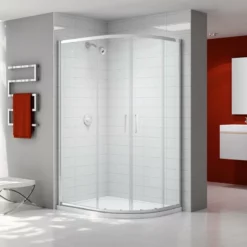 Merlyn Ionic Express Offset Quadrant Shower Enclosure - 2 Sliding Shower Door - 1000x800mm - A0302D0