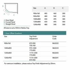 Merlyn 6 Series 1 Door Offset Quadrant Right Hand With Merlyn MStone Tray 1200 X 800mm - MS63243R 5 Merlyn 6 Series 1 Door Offset Quadrant Right Hand With Merlyn MStone Tray 1200 X 800mm - MS63243R -IDEAL STANDARD Shop m e merlyn 6 series 1 door offset quadrant m6 dimensions 1