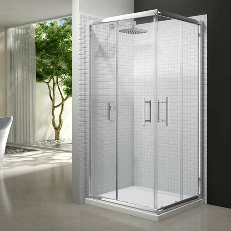 Merlyn 6 Series Corner Shower Door With Merlyn MStone Tray 900mm - MS65221 1 Merlyn 6 Series Corner Shower Door With Merlyn MStone Tray 900mm - MS65221