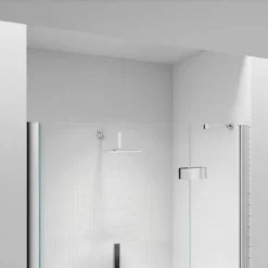 Merlyn 6 Series Frameless Hinge & Inline Recess Shower Door With Tray 1000mm - S6FB1000REC -IDEAL STANDARD Shop m e merlyn 6 series frameless hinge inline recess door s6f 3