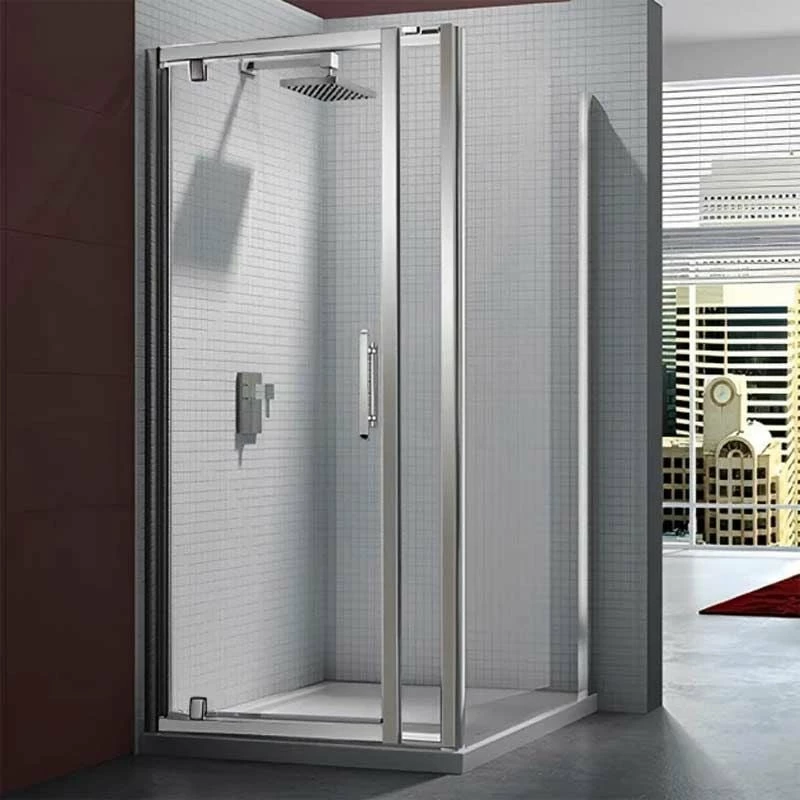 Merlyn 6 Series Pivot Shower Door And Inline Panel - 700mm Shower Door 860-935mm - M61211P1H 2 Merlyn 6 Series Pivot Shower Door And Inline Panel - 700mm Shower Door 860-935mm - M61211P1H - Image 2
