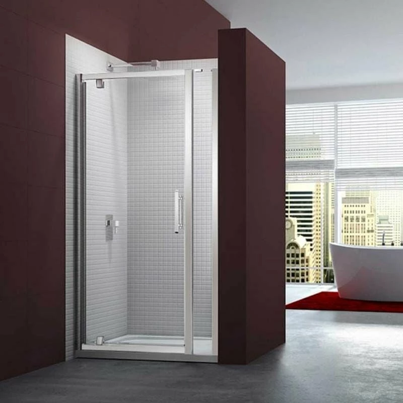 Merlyn 6 Series Pivot Shower Door And Inline Panel - 700mm Shower Door 860-935mm - M61211P1H 1 Merlyn 6 Series Pivot Shower Door And Inline Panel - 700mm Shower Door 860-935mm - M61211P1H