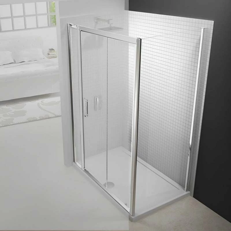 Merlyn 6 Series Sliding Shower Door And Inline Panel - 1600mm Shower Door 1665-1740mm - M68271P1H 2 Merlyn 6 Series Sliding Shower Door And Inline Panel - 1600mm Shower Door 1665-1740mm - M68271P1H - Image 2