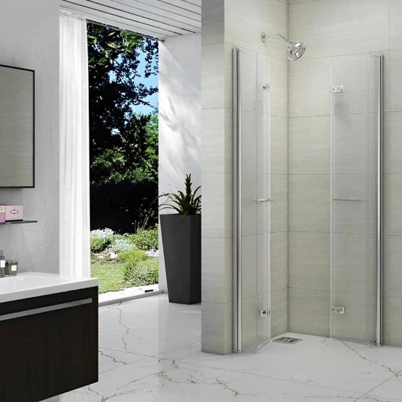 Merlyn 8 Series Double Folding Showerwall 800 X 800mm - M86102H 2 Merlyn 8 Series Double Folding Showerwall 800 X 800mm - M86102H - Image 2