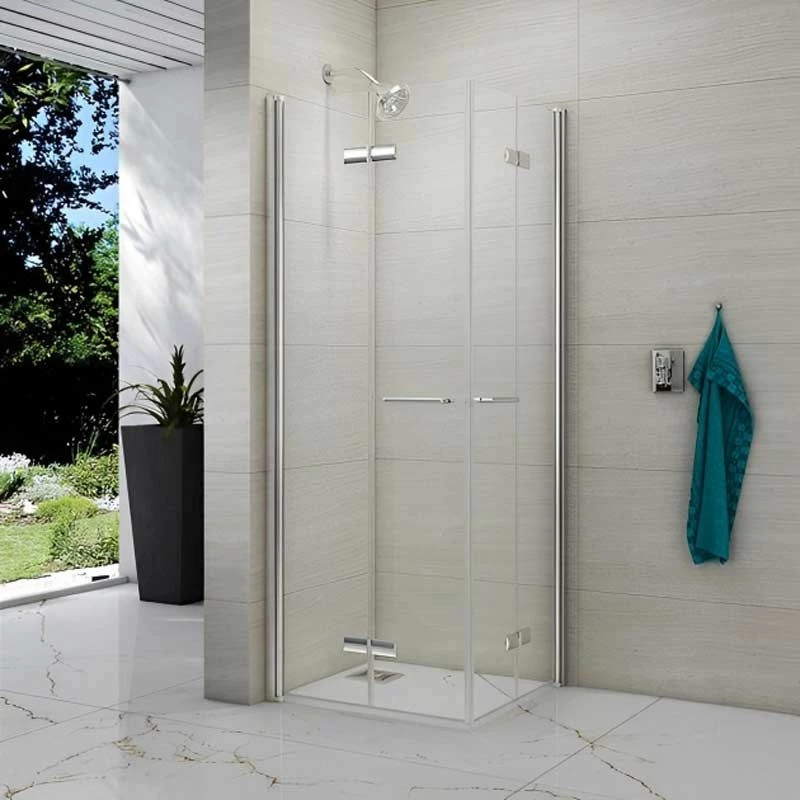 Merlyn 8 Series Double Folding Showerwall 800 X 800mm - M86102H 1 Merlyn 8 Series Double Folding Showerwall 800 X 800mm - M86102H