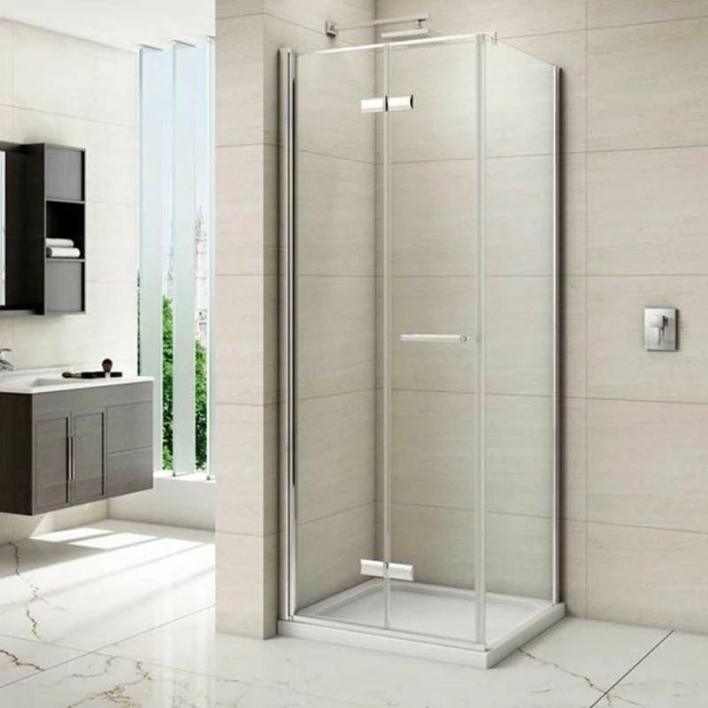 Merlyn 8 Series Frameless Hinged Bifold Shower Door With Tray 800mm - M87211B 2 Merlyn 8 Series Frameless Hinged Bifold Shower Door With Tray 800mm - M87211B - Image 2