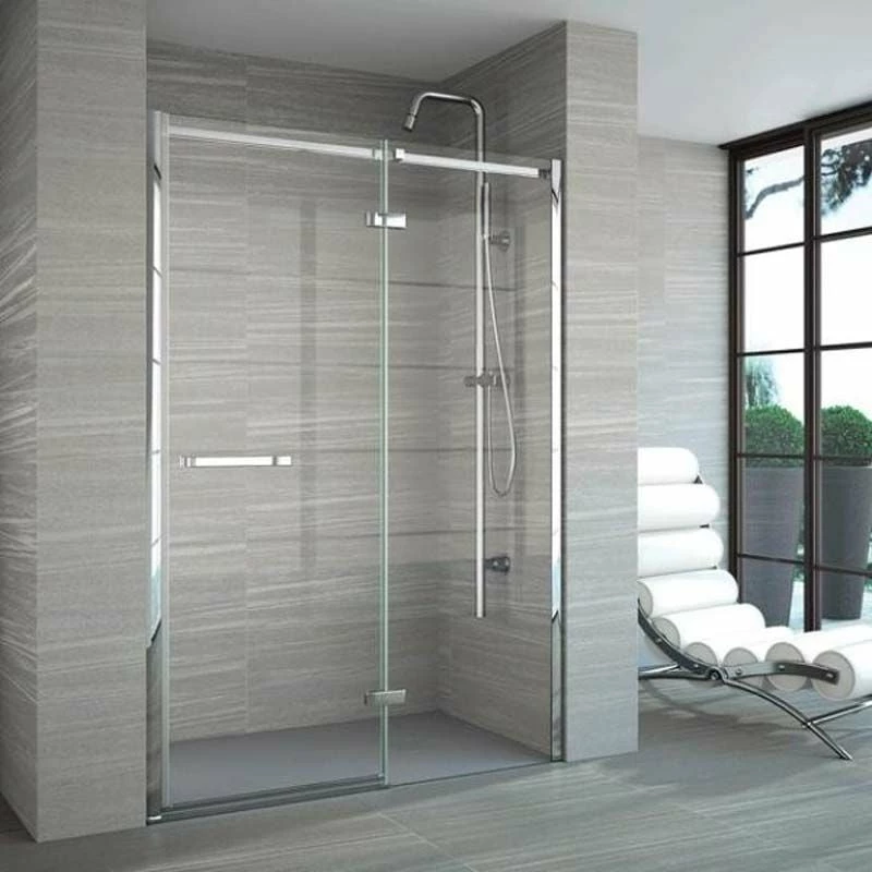 Merlyn 8 Series Frameless Hinge & Inline Recess Shower Door With Tray 1200mm - A0611THB 1 Merlyn 8 Series Frameless Hinge & Inline Recess Shower Door With Tray 1200mm - A0611THB