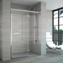 Merlyn 8 Series Frameless Hinge & Inline Shower Door 900mm - In Recess - A0611X0