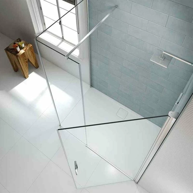 Merlyn 8 Series Frameless Pivot Shower Door & Inline Panel 1200mm - S8FPI1203H 2 Merlyn 8 Series Frameless Pivot Shower Door & Inline Panel 1200mm - S8FPI1203H - Image 2