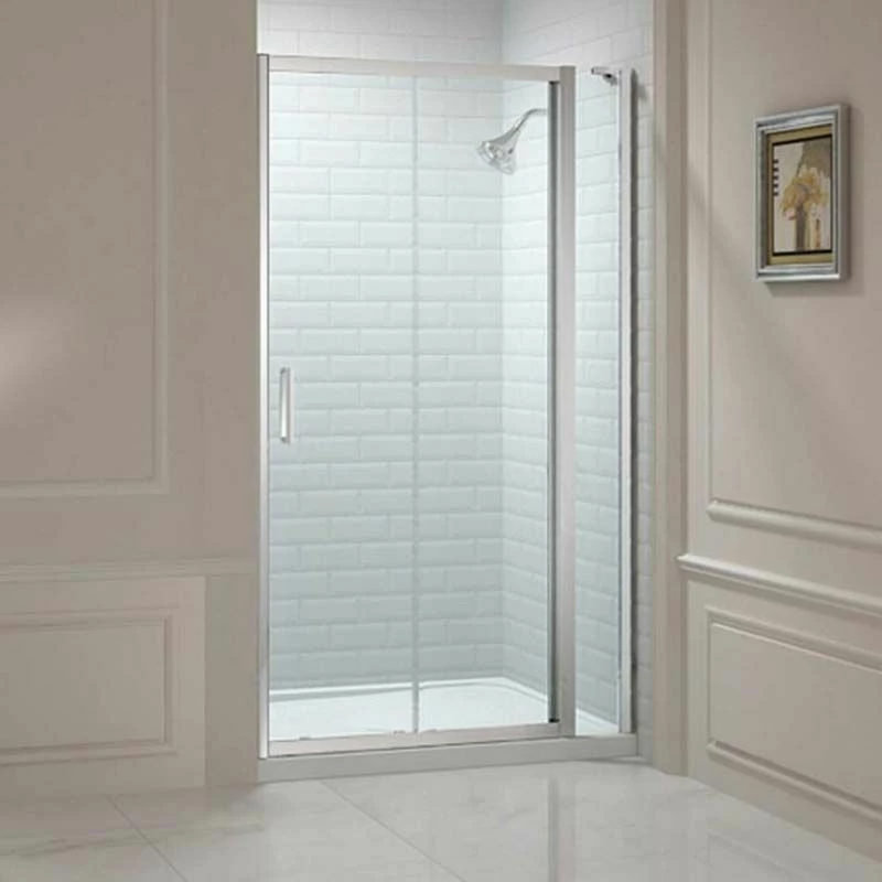 Merlyn 8 Series Sliding Shower Door And Inline Panel 1800mm+ Wide - 1780-1840mm - M88281P1H 1 Merlyn 8 Series Sliding Shower Door And Inline Panel 1800mm+ Wide - 1780-1840mm - M88281P1H