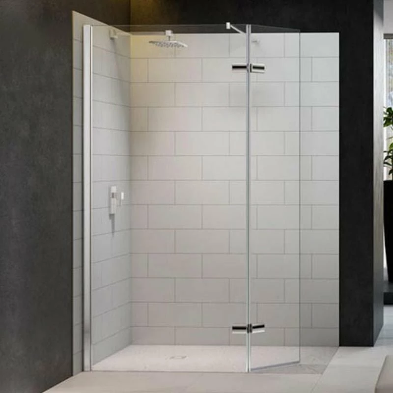 Merlyn 8 Series Showerwall With Hinged Swivel Panel Including Merlyn Mstone Tray 1500 X 900mm - M8SW1300HB 1 Merlyn 8 Series Showerwall With Hinged Swivel Panel Including Merlyn Mstone Tray 1500 X 900mm - M8SW1300HB