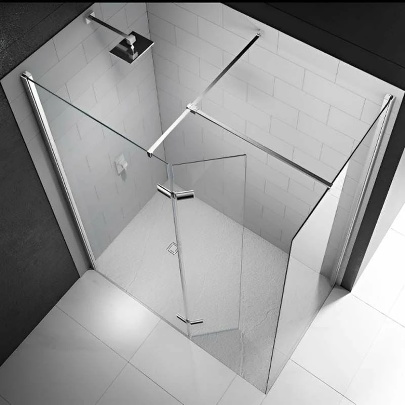 Merlyn 8 Series Walk In Shower Enclosure With Hinged Swivel Panel Including Tray 1500 X 800mm - M8SW400HB 2 Merlyn 8 Series Walk In Shower Enclosure With Hinged Swivel Panel Including Tray 1500 X 800mm - M8SW400HB - Image 2