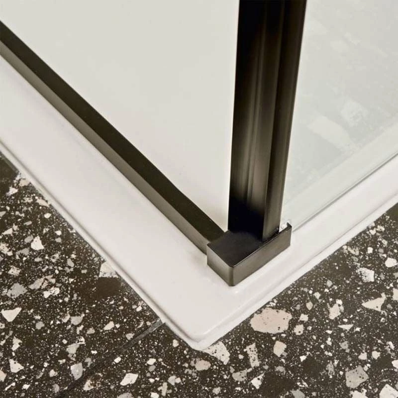 Merlyn Black Sliding Shower Door 1500mm - BLKFSL1500H 5 Merlyn Black Sliding Shower Door 1500mm - BLKFSL1500H - Image 5