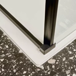 Merlyn Black Sliding Shower Door 1700mm - BLKFSL1700H -IDEAL STANDARD Shop m e merlyn black sliding shower door blkfs 4 3