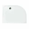 Merlyn Touchstone Offset Quadrant Left Hand Shower Tray Without Waste - White - 1200 X 900mm - S129QLTO