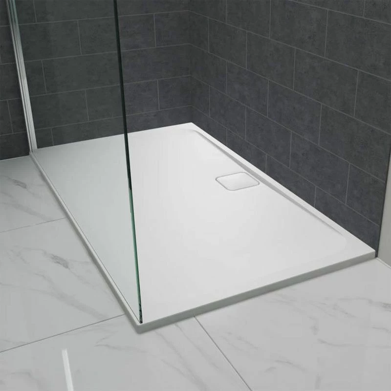Merlyn Level 25 Rectangular Shower Tray With 90mm Fast Flow Waste & Cover - White - 1200 X 760mm - L1276RT 1 Merlyn Level 25 Rectangular Shower Tray With 90mm Fast Flow Waste & Cover - White - 1200 X 760mm - L1276RT