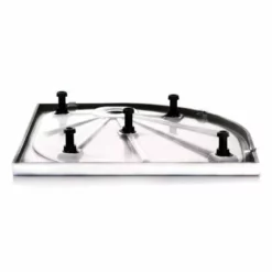 Merlyn MStone Offset Quadrant Shower Tray Left Hand With 90mm Fast Flow Waste - White - 1200 X 800mm - D128QL -IDEAL STANDARD Shop m e merlyn mstone offset quadrant tray lh d 4 3