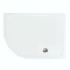 Merlyn MStone Offset Quadrant Shower Tray Left Hand With 90mm Fast Flow Waste - White - 1200 X 800mm - D128QL
