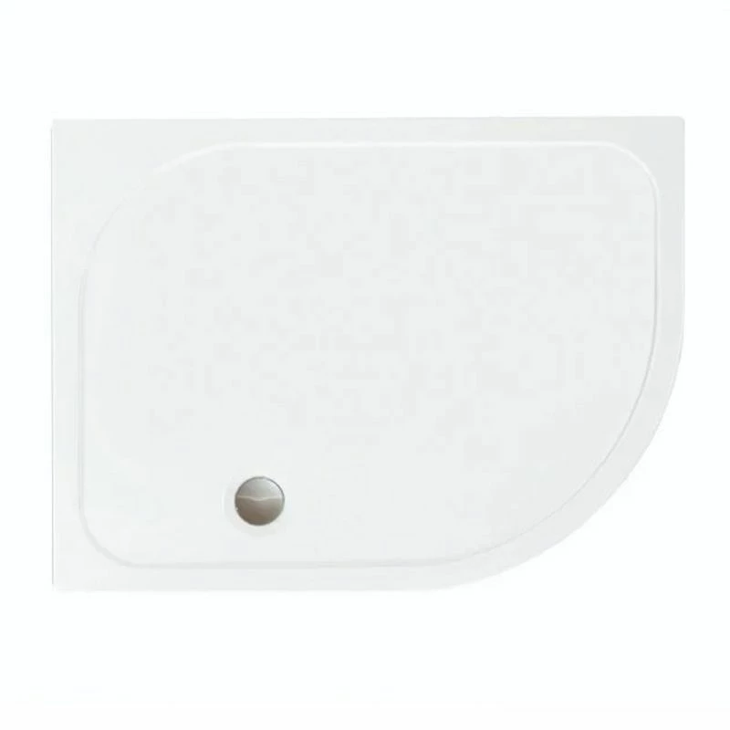 Merlyn MStone Offset Quadrant Shower Tray Right Hand With 90mm Fast Flow Waste - White - 900 X 760mm - D976QR 1 Merlyn MStone Offset Quadrant Shower Tray Right Hand With 90mm Fast Flow Waste - White - 900 X 760mm - D976QR