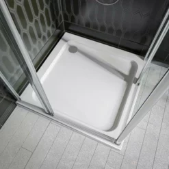 Merlyn MStone Square Shower Tray 800 X 800mm Including 90mm Waste - D80SQ