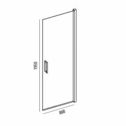Merlyn 8 Series Frameless Pivot Shower Door With Tray 800mm - S8FPV80B -IDEAL STANDARD Shop m e merlyn s8fpv80b dimensions