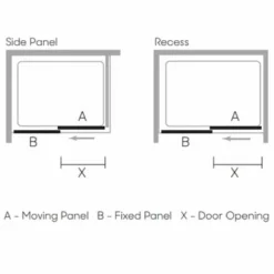 Merlyn Black Sliding Shower Door 1500mm With MStone Tray - BLKBFSL1500H 6 Merlyn Black Sliding Shower Door 1500mm With MStone Tray - BLKBFSL1500H -IDEAL STANDARD Shop m e merlyn sliding door 2
