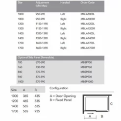 Merlyn MBOX Sliding Shower Door (Low Level Access) 1200mm Left Hand - MBLA1200L 7 Merlyn MBOX Sliding Shower Door (Low Level Access) 1200mm Left Hand - MBLA1200L -IDEAL STANDARD Shop m e merlyn sliding shower door mbla dimensions