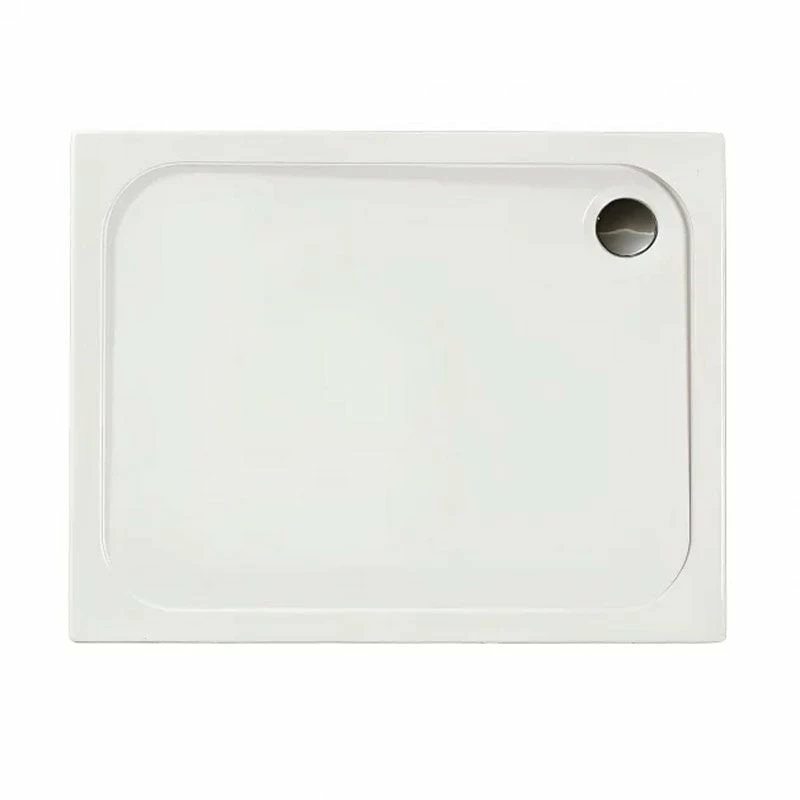 Merlyn Touchstone Rectangular Shower Tray Without Waste - White - 800 X 700mm - S870RTTO 4 Merlyn Touchstone Rectangular Shower Tray Without Waste - White - 800 X 700mm - S870RTTO - Image 4