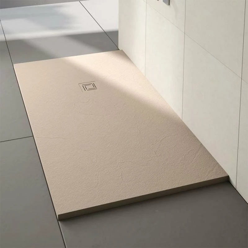 Merlyn Truestone Rectangular Shower Tray With Integrated Waste - Sandstone - 1700 X 800mm - T178RTS 1 Merlyn Truestone Rectangular Shower Tray With Integrated Waste - Sandstone - 1700 X 800mm - T178RTS