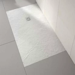 Merlyn Truestone Rectangular Shower Tray With Integrated Waste - White - 1400 X 900mm - T149RTW