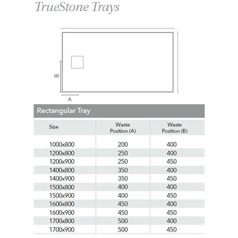 Merlyn Truestone Rectangular Shower Tray With Integrated Waste - White - 1400 X 900mm - T149RTW 8 Merlyn Truestone Rectangular Shower Tray With Integrated Waste - White - 1400 X 900mm - T149RTW - Image 8