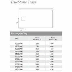 Merlyn Truestone Rectangular Shower Tray With Integrated Waste - White - 1600 X 900mm - T169RTW 15 Merlyn Truestone Rectangular Shower Tray With Integrated Waste - White - 1600 X 900mm - T169RTW -IDEAL STANDARD Shop m e merlyn truestone tray dimension