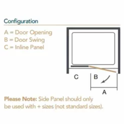 Merlyn Ionic Essence Frameless Hinge & Inline Shower Door 1500+mm - A0111KF -IDEAL STANDARD Shop m e merlyn a0111kf diagram