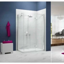 Merlyn Ionic Essence Frameless Hinge & Inline Shower Door 900+mm - A0111N0 -IDEAL STANDARD Shop m e merlyn a0111n0 lifestyle