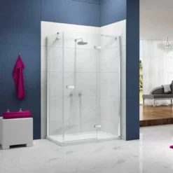 Merlyn Ionic Essence Frameless Hinge & Inline Shower Door 1000+mm - A0111O0 -IDEAL STANDARD Shop m e merlyn a0111o0 lifestyle