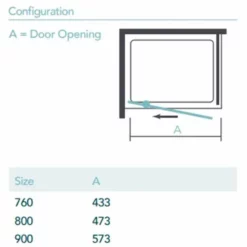 Merlyn Ionic Essence Framed Side Panel 760mm - DWH07B0 5 Merlyn Ionic Essence Framed Side Panel 760mm - DWH07B0 -IDEAL STANDARD Shop m e merlyn dwh07b0 dimensions