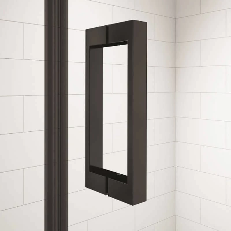 Merlyn Black Hinge And Inline Shower Door 1200+mm - BLKH1200SPH 4 Merlyn Black Hinge And Inline Shower Door 1200+mm - BLKH1200SPH - Image 4
