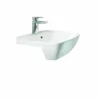 Britton My Home 50cm Semi Countertop Basin - One Tap Hole - White - MY50SCT1THW
