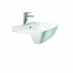 Britton My Home 50cm Semi Countertop Basin - One Tap Hole - White - MY50SCT1THW