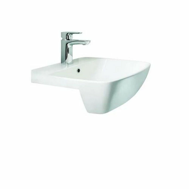 Britton My Home 50cm Semi Countertop Basin - One Tap Hole - White - MY50SCT1THW 1 Britton My Home 50cm Semi Countertop Basin - One Tap Hole - White - MY50SCT1THW