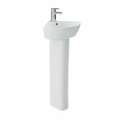 Britton My Home Corner Basin - One Tap Hole - White - MYCBSN1THW