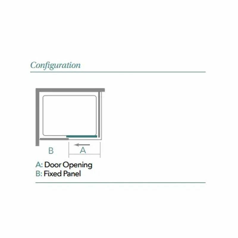 Merlyn 6 Series Sliding Shower Door 1400mm - M68291 4 Merlyn 6 Series Sliding Shower Door 1400mm - M68291 - Image 4