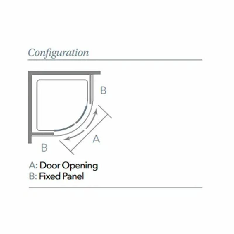 Merlyn 8 Series 2 Door Quadrant Shower Enclosure 1000mm - M83231 2 Merlyn 8 Series 2 Door Quadrant Shower Enclosure 1000mm - M83231 - Image 2